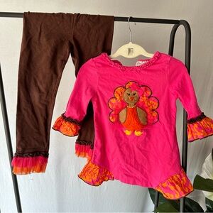 Emily Rose Boutique Thanksgiving 2 Piece Turkey Set / Size 5